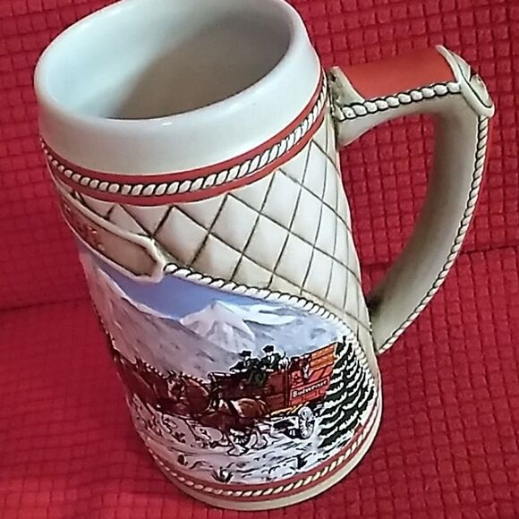 Budweiser vintage 1985 Anheuser-Busch Inc Clydesdales Ceramarte beer ste… - Picture 6 of 12
